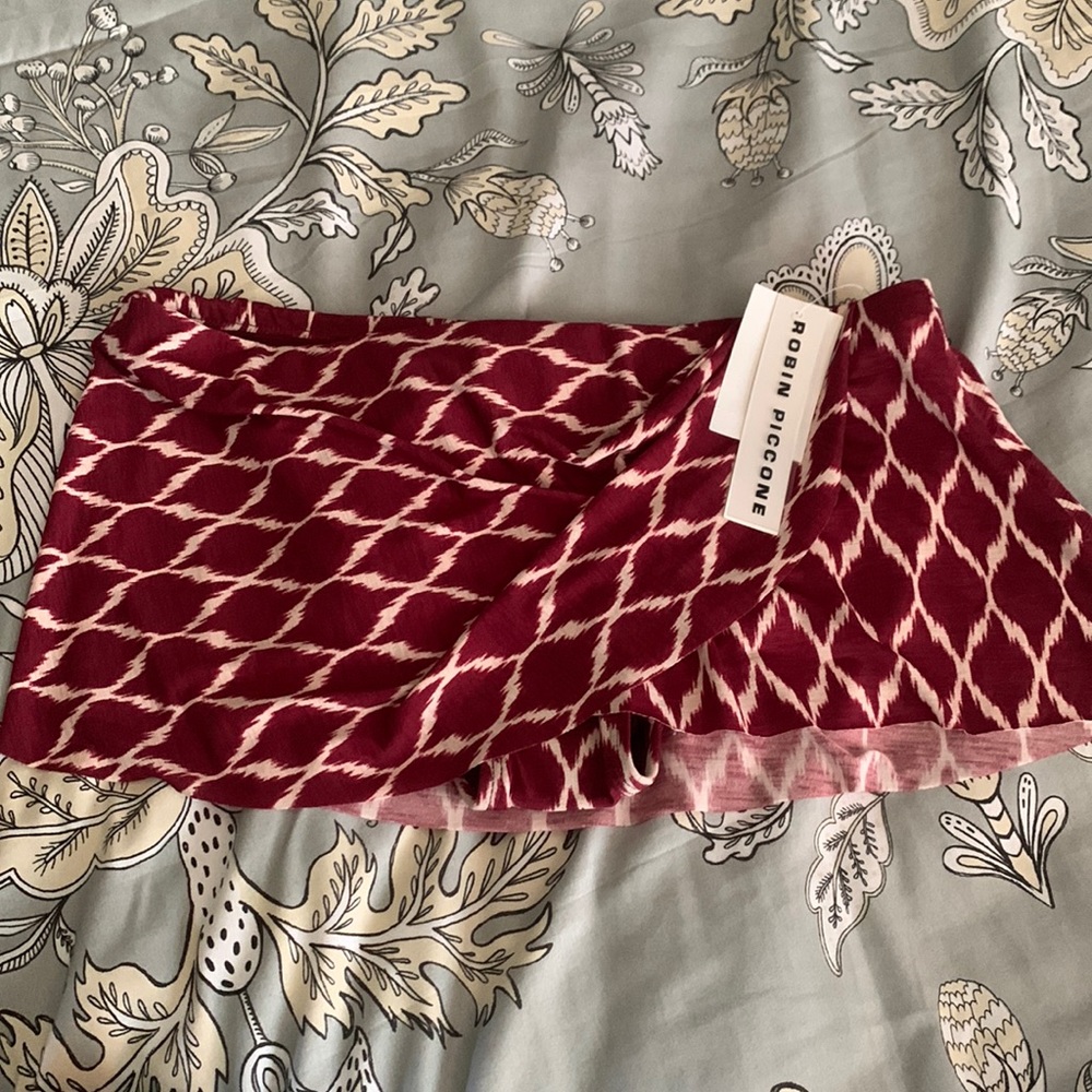 NWT Robin Piccone skirted bikini bottom, sz M